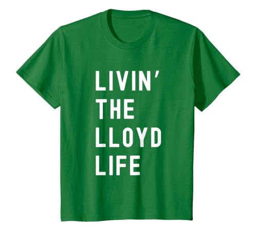 Lloyd Living The Lloyd Life Name T-Shirt, Youth, Kelly Green, Medium