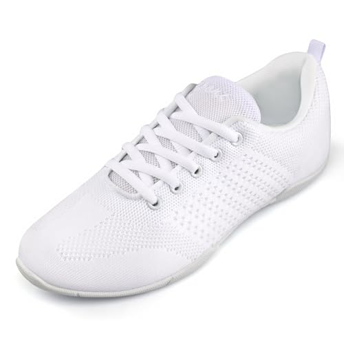 Cheer Shoes Women White Dance Shoes,Cheerleading Sports Training Athletic Tennis Comfortable Shoes