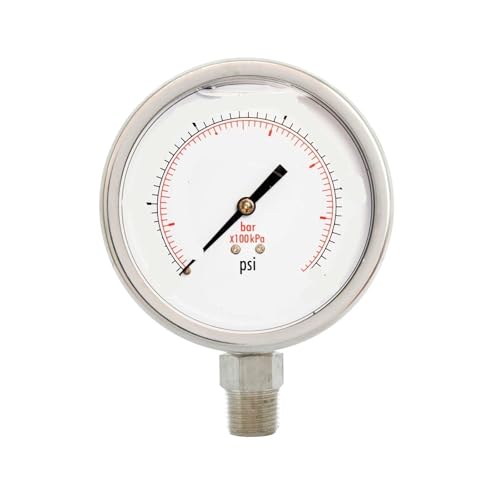 Manomètre de pression d'huile évite les surpressions inox 10000 PSI