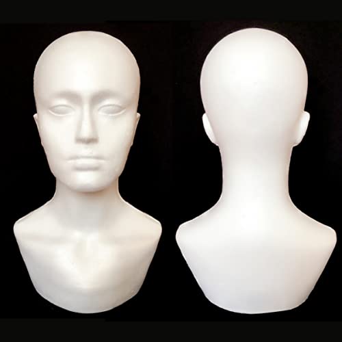 FOMIYES Manequim de Isopor Masculino Cabeça de Manequim de Espuma Cabeça de Manequim de Espuma Cabeç