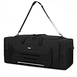 Dcyfus 145L Extra Large Duffle Bag, 38"Heavy Duty Duffle Bag, Large Duffle Bag for Travel, Gym Duffle Bag for Men, Large Sports Duffle Bag, Baseball Duffel Bag with Shoulder Strap (Black)