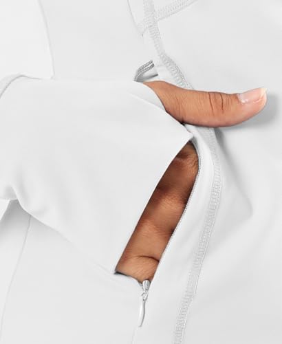 Waitfairy Jaquetas femininas com zíper, leves, para corrida e treino, jaqueta feminina, slim fit, Br