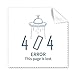 Programmer 404 Error Not Found Cleaning Cloth Phone Screen Glasses Cleaner 5pcs