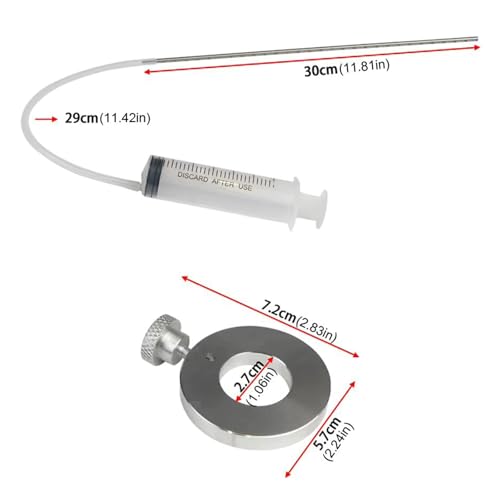 Image of Motorcycle Fork Service Tool Kit, 6pcs Fork oil level tool adds or removes oils from engines and Damper Rod Bleed Tool, Fork oil level tool ideal for injecting, and draining fluid, oil, and water.