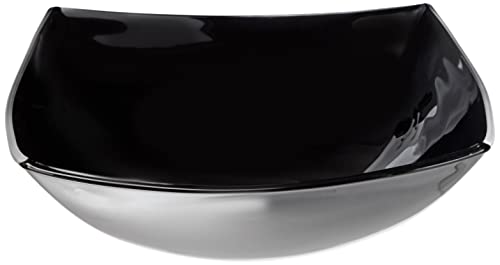 Dajar 6931 Salatschale Quadrato 24cm schwarz LUMINARC, Glas, 24 x 24 x 8,2 cm