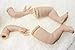Pinky Reborn Unpainted Soft Vinyl Silicone Reborn Baby Doll Kit Set Including Head, Legs, Arms and Cloth Body Slip, Finished Size 22 Inch