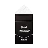 Jacob Alexander Men's Pre-Folded Triangles Pocket Square Handkerchief - White
