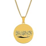 DELLEN Accesorios para hombre y mujer Collar colgante adornos cuchillo árabe joyería Regalo de cumpleaños de Navidad aniversario