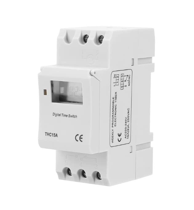 See full amazon price history chart for Real Instruments ThC15A Din Rail Digital LCD Power Programmable Daily/weekly Timer Switch Mounted Type Relay 16A Amp Electronic On & Off Relay Timer Control Ac 220V Electronic Components Real Instruments ThC15A Din Rail Digital LCD Power Programmable Daily/weekly Timer Switch Mounted Type Relay 16A Amp Electronic On & Off Relay Timer Control Ac 220V Electronic Components (B09SPFKL1L) Amazon Price History, Amazon Price Tracker