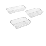 Square Thick Air Fryer Basket For Oven Stainless Steel Grill Basket Non-Stick Mesh Basket Air Fryer Tray Wire Rack Basket(1Pcs S)