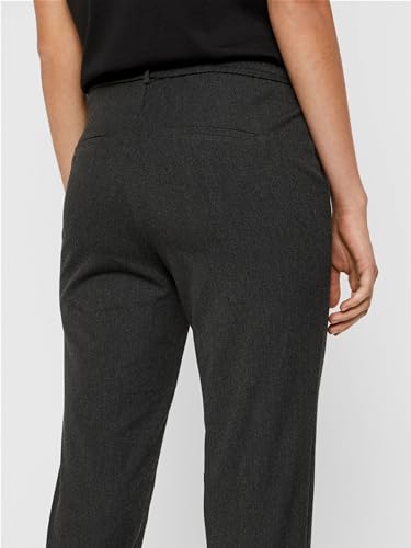 VERO MODA Damen Hose 10225280 Dark Grey Melange Xl-30