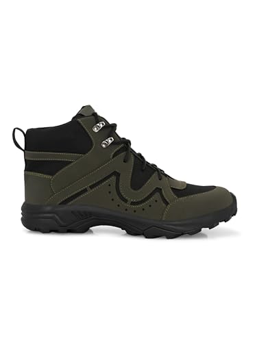 Image of Leo's Fitness Men's Waterproof Outdoor Durable High-Top Ankle Boots for Trekking & Hiking