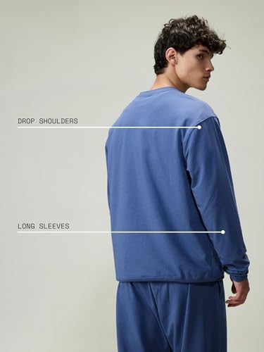 Image of CAVA Men's Everywear Oversized Sweatshirt for Men | Cozy Soft Terry Pullover, Casual Loungewear Top, Relaxed Fit for Layering, Home, Travel & Street Style