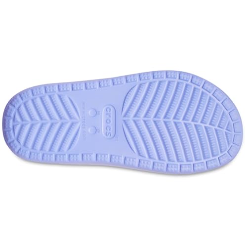 Image of Crocs Unisex-Adult Classic Cozzzy Sandals, Fuzzy Slippers and Slides, Digital Violet, 14 Men /16 Women