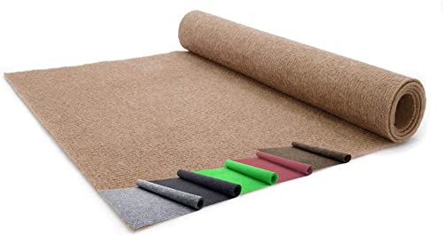 Madeinnature - Moquette d’extérieur - Imitation gazon synthétique en rouleau pas cher - Tapis de sol extérieur pour terrasse, balcon, … dimensions et...