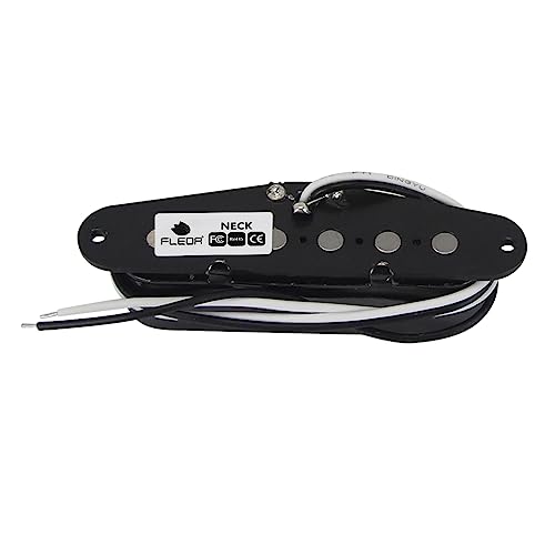 FLEOR Alnico 5 Guitar Pickups Single Coil TL Neck Pickup Black for TL Style Guitar Pickups Part