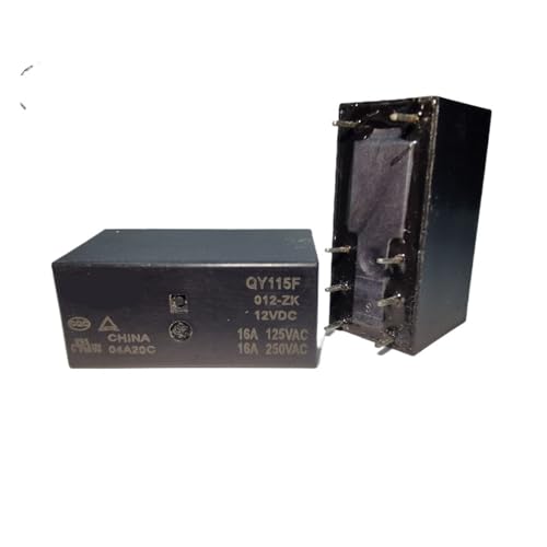 Relais de puissance QY115F 012-ZK électromagnétique à 8 broches pour commutation stable