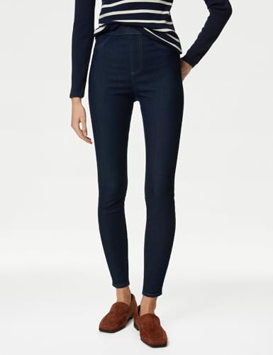 Image of Marks & Spencer Womens Light Wash High Rise Skinny Fit Jegging
