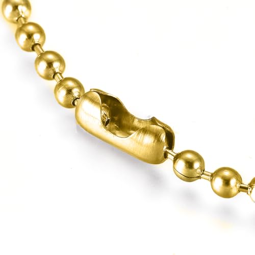 Image of LZD 6-10 inch Stainless Steel Ball Chain Beads Bracelet Silver Gold Multicolor 2 /4 /6 /8 /10mm Bead P274