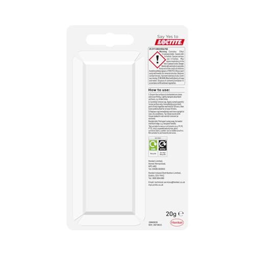Loctite Super Glue 20g, All Purpose Liquid Adhesive for Repairs, Super Strong Clear Glue for Various Materials, Superglue for Precise Repairs, 1 x 20g