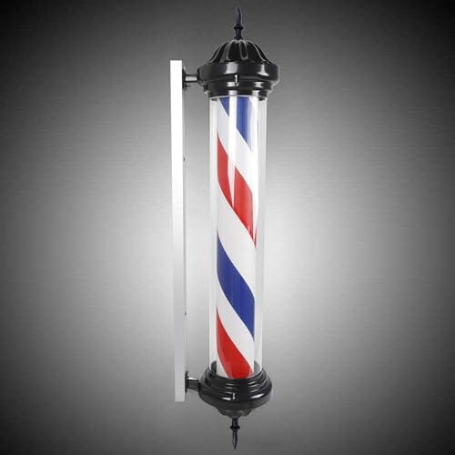 DNYSYSJ 40" Barber Pole Light,Red White Blue Rotating Hair Salon