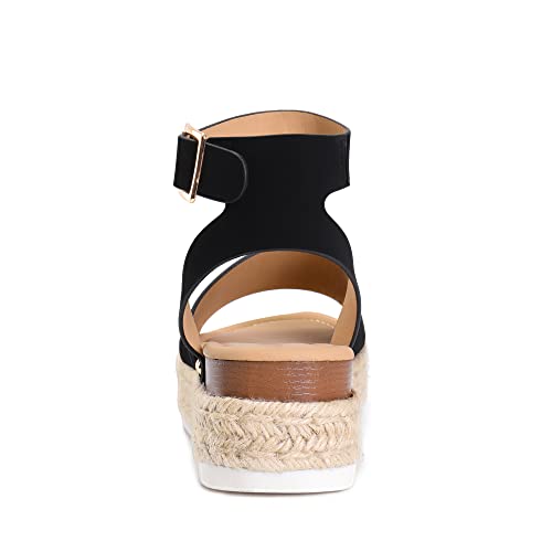 Image of DREAM PAIRS Women's Platform Espadrilles Casual Ankle Strap Wedge Sandals Comfortable Dressy Summer Shoes