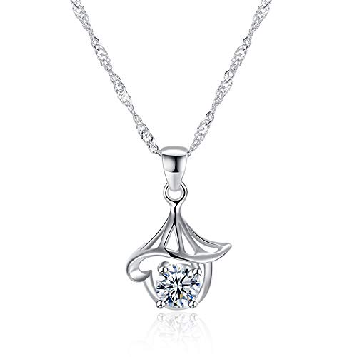 Collier Argent S925 MOCHAMIK magnifique bijou en zircon idéal pour vos soirées habillées