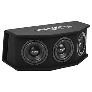 Skar Audio SDR-3X8D2 2,100 Watt Loaded SDR Series Vented Subwoofer Enclosure, Triple 8″ D2 Loaded Enclosure