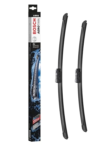 Escobilla limpiaparabrisas Bosch Aerotwin A974S, Longitud: 530mm/475mm – 1 juego para el parabrisas (frontal)