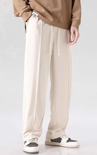 Image of SAVAYO Men's Wide Leg Flared Track Pants | Korean Style Loose Fit Baggy Trousers | Multicolor Relaxed Fit Joggers Casual | Streetwear Bootcut Loungewear
