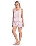 Casual Nights Women's Sleeveless Tank and Pajama Shorts Set