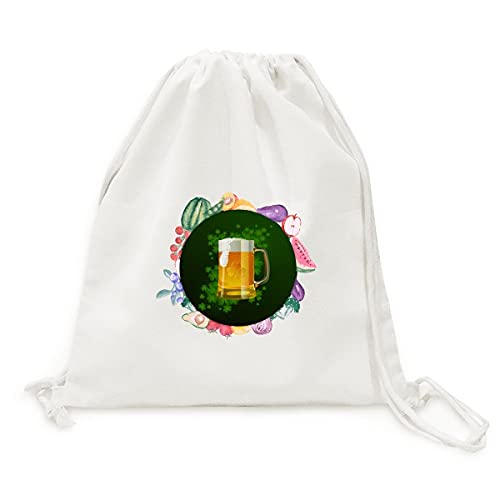 Sac de st.patrick en tissu pliable idée cadeau originale pour amateurs de bière