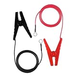VINTORKY 2Pcs Solar Fence Charger Jump Connector Cable Copper Clamps Electric Fence Jump Lead for Farm Fencing System Color Heavy Duty Accessories