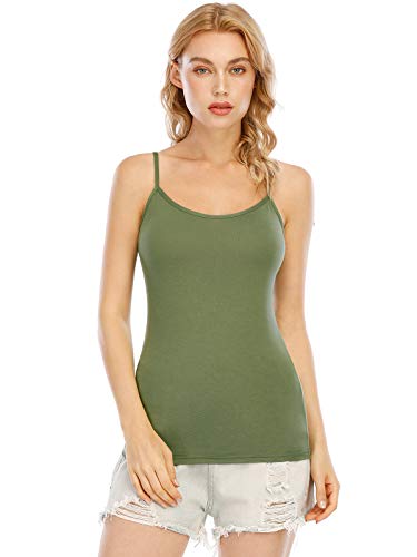 Orrpally Basic Cami Tank Tops Women Lightweight Camisole Stretch Tank Top Adjustable 4-Pack3
