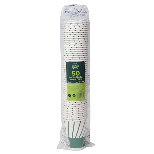 Image of Status Disposable Paper Glass, 250 ml, 50 Pieces, White