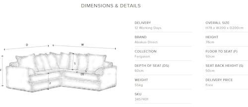 Jasper, Jumbo Cord Corner Sofa (Grey) - Image 2