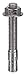 Wedge Anchor, 316 SS, 1/2x3 3/4, PK10