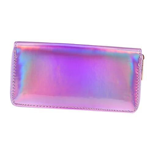 KESYOO Sparkling Sequins Women Wallet Long Purse with Zippered Coin Pocket Female Clutch Bag Iridescent Shining Money Holder for Birthdays and Special Occasions