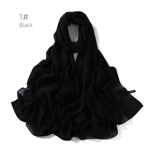 Sheer-Silk-Scarf for Women Black Long Scarf Chiffon Shawl Wrap for Evening Dresses Wedding Party Dress Accessory3