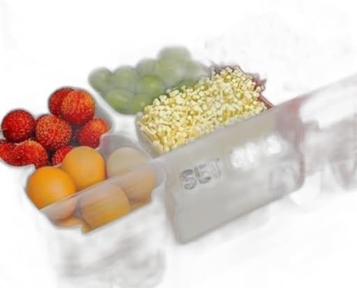 Essential Fridge Storage Boxes Multipurpose containers for Storage Space-Saving Refrigerator Side Door Organizer for Fridge Kitchen Fruits, Vegetables Storage Containers- Transparent|AMA-P4058