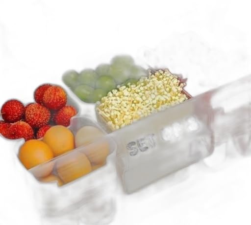 Essential Fridge Storage Boxes Multipurpose containers for Storage Space-Saving Refrigerator Side Door Organizer for Fridge Kitchen Fruits, Vegetables Storage Containers- Transparent|AMA-P4058