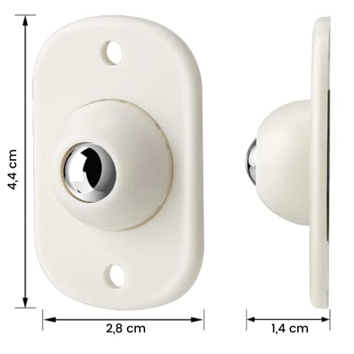 Kit 4 Rodinhas Adesivas Deslizantes P/Móveis Cadeira Esfera para colocar em moveis