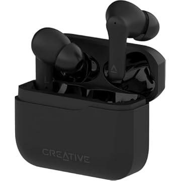 Creative Fones de ouvido Zen Air 2 leves, à prova de suor, sem fio, com cancelamento ativo de ruído, modo ambiente, Bluetooth 5.3, IPX4, SXFI Ready, até 23 horas de vida útil da bateria