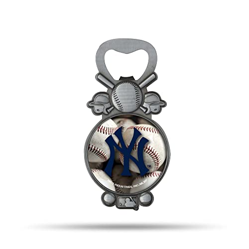 Rico Yankees Baseball Bottle Opener Magnet BMAG4701 Yankees Baseball Bottle Opener Magnet