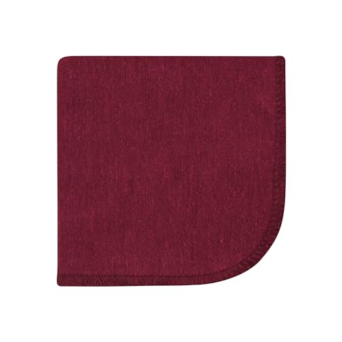 Image of Hudson Baby Unisex Baby Flannel Cotton Poly Washcloths, Dusty Rose Floral 10 Pack, One Size