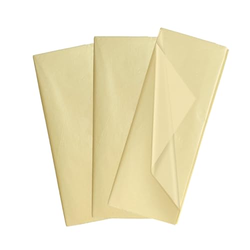 Lot de 10 feuilles de papier de soie sans acide Ivoire 50 x 70 cm
