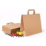 Papiertragetasche, Geschenktüten, Kraftpapiertragetasche 28+17x28 cm...