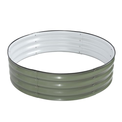 Lit de jardin surélevé ovale en acier 304 durable de grande hauteur - 4