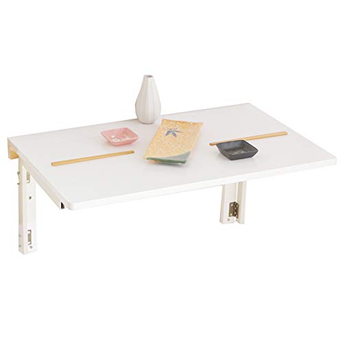 Table pliante à abattant murale blanche pour désencombrer une pièce