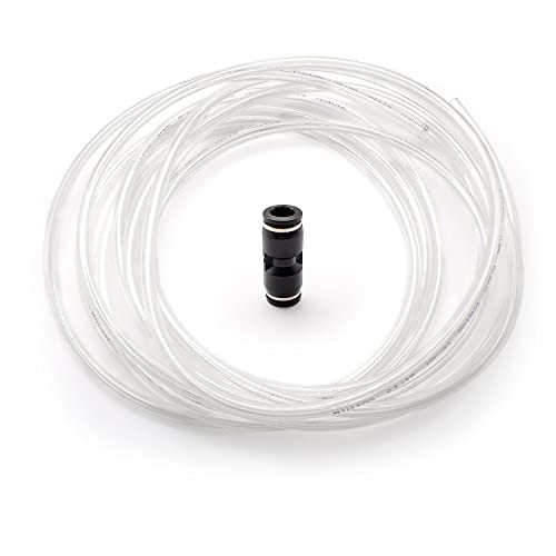 HVG Druckluftschlauch 3 Meter - 8mm Außen, 6mm Innen Mit Knickschutz